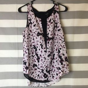 Sleeveless Floral Blouse